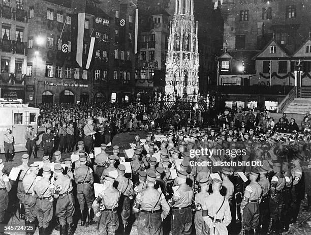 Nazi Germany Rally Nuremberg Rally 1933 Adolf Hitler Photos and Premium High Res Pictures ...