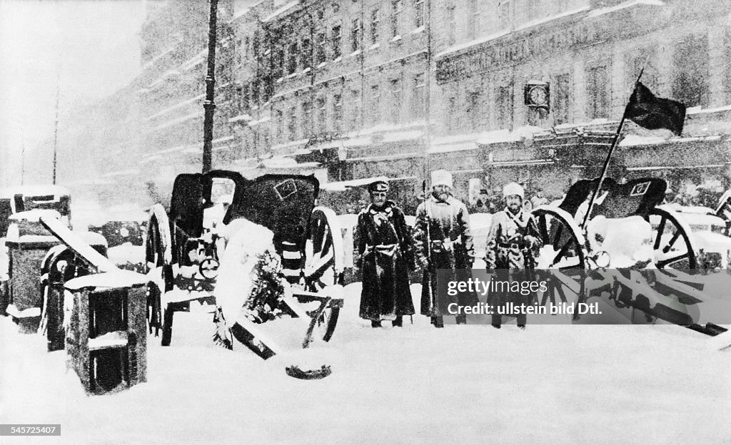 Russland Februar(März)Rev. 1917: Revolutionäre Truppen in Petrograd