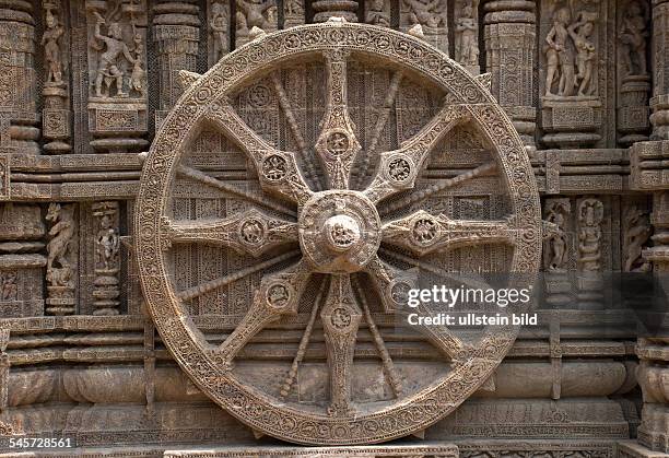 India Orissa - Wheel of Konark Sun Temple - 2010