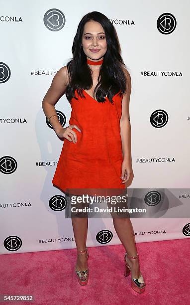 Actress Kelli Berglund attends the 4th Annual Beautycon Festival Los Angeles at the Los Angeles Convention Center on July 9, 2016 in Los Angeles,...