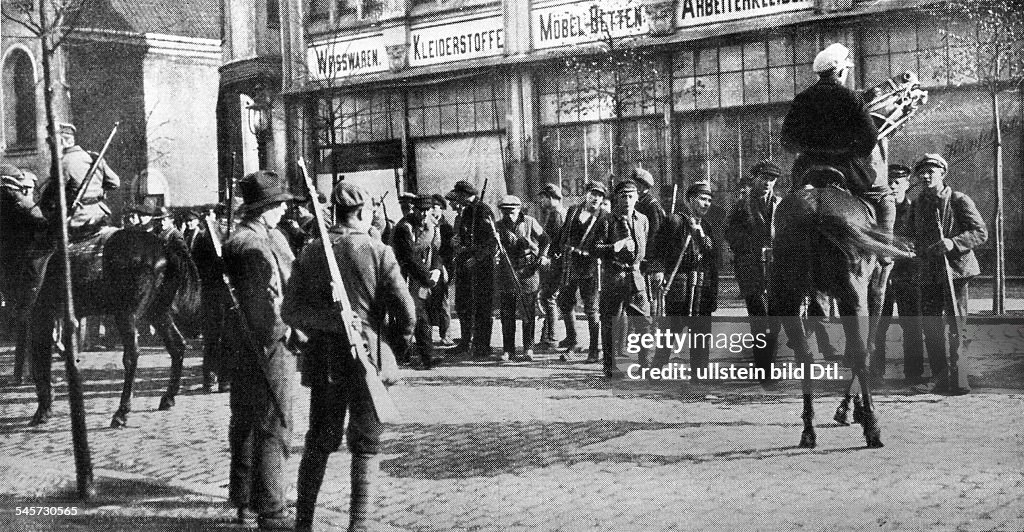 Red Ruhr Rising Germany, Weimar Republic Kapp Putsch Members of the Red Ruhr Army in ...
