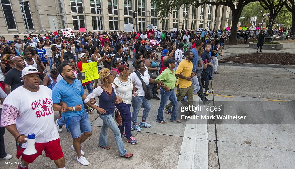 Protests Continue In Baton Rouge After Police Shooting Death Of Alton Sterling