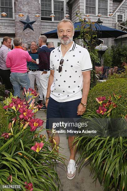 Award-winning comedian, Graham Norton attends Daily Front Row's Boys of Summer party on July 9, 2016 in Water Mill, New York.