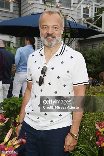 Award-winning comedian, Graham Norton attends Daily Front Row's Boys of Summer party on July 9, 2016 in Water Mill, New York.