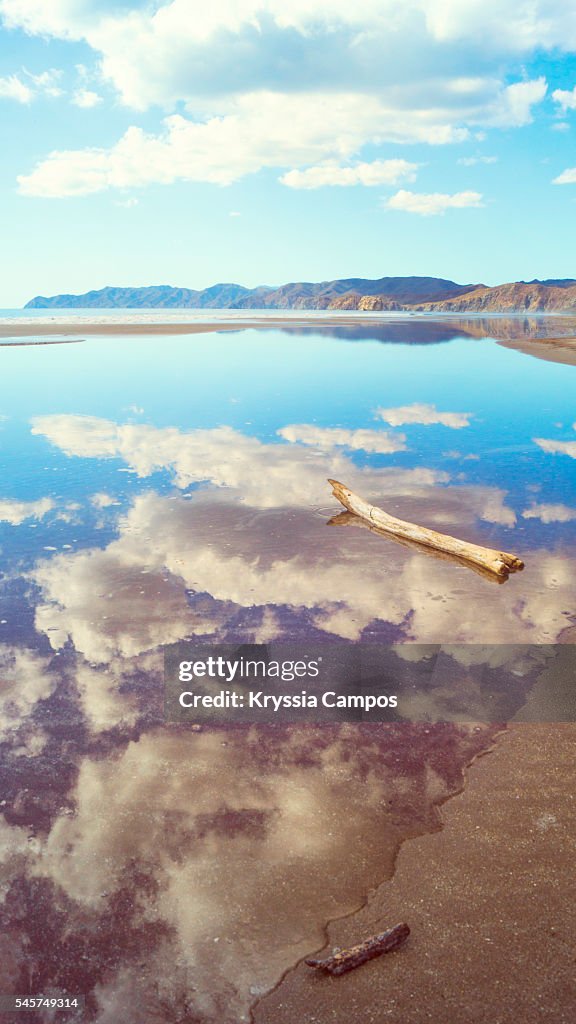 Beach reflections at Witch’s Rock, Playa Naranjo, Costa Rica