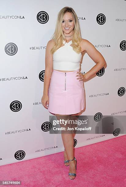 YouTube personality Alisha Marie arrives at the 4th Annual Beautycon Festival Los Angeles at Los Angeles Convention Center on July 9, 2016 in Los...