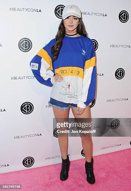 Singer Sammi Sanchez arrives at the 4th Annual Beautycon Festival Los Angeles at Los Angeles Convention Center on July 9, 2016 in Los Angeles,...
