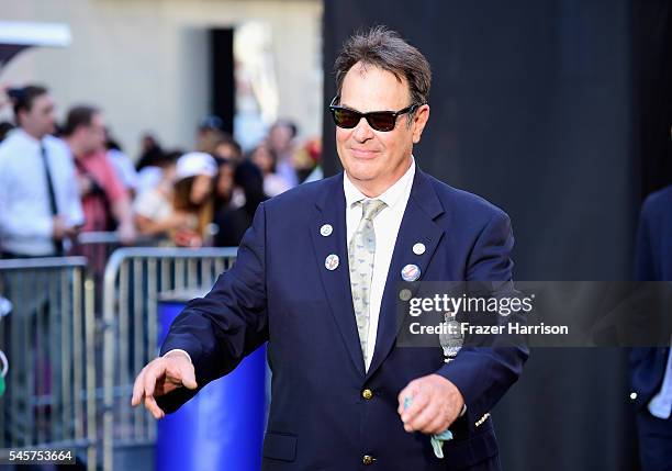 Actor Dan Aykroyd arrives at the Premiere of Sony Pictures' "Ghostbusters" at TCL Chinese Theatre on July 9, 2016 in Hollywood, California.