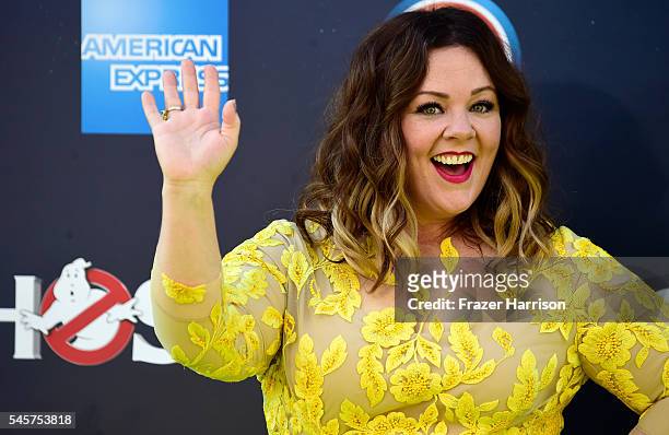 Actress Melissa McCarthy arrives at the Premiere of Sony Pictures' "Ghostbusters" at TCL Chinese Theatre on July 9, 2016 in Hollywood, California.