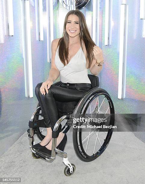 Web personality Chelsie Hill poses for portrait at the 4th Annual Beautycon Festival Los Angeles at Los Angeles Convention Center on July 9, 2016 in...