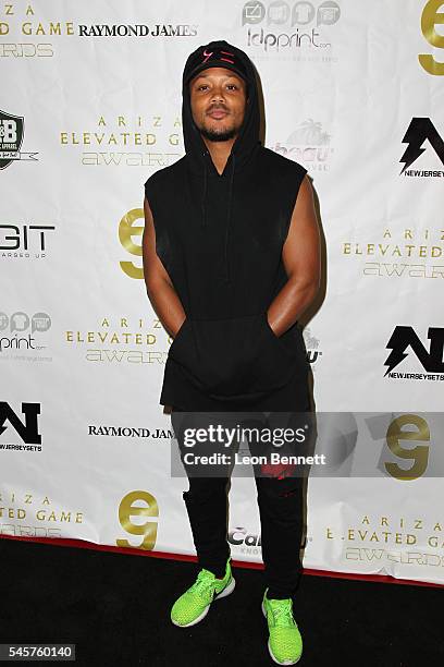 Rapper Romeo Miller attends Trevor Ariza's 2nd Annual AEGA Celebrity Basketball Game at Taft High School on July 9, 2016 in Woodland Hills,...