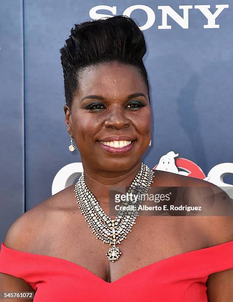Actress Leslie Jones arrives at the Premiere of Sony Pictures' 'Ghostbusters' at TCL Chinese Theatre on July 9, 2016 in Hollywood, California.