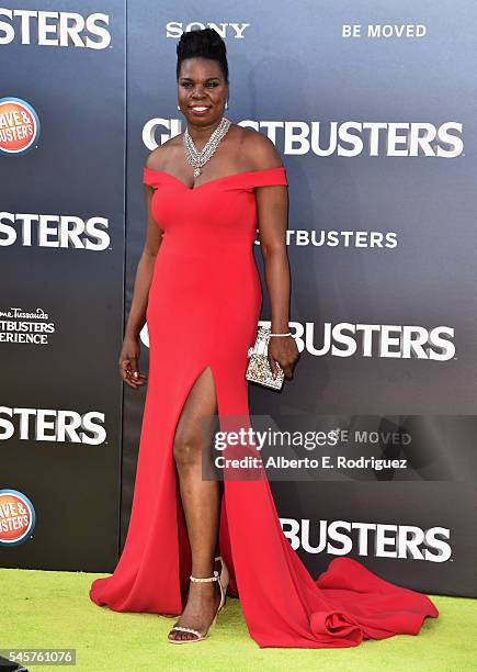 Actress Leslie Jones arrives at the Premiere of Sony Pictures' 'Ghostbusters' at TCL Chinese Theatre on July 9, 2016 in Hollywood, California.