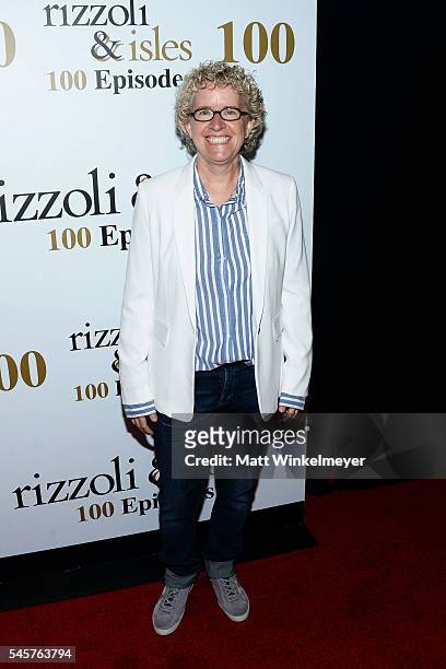 Executive producer Jan Nash attends the 100 episode celebration of TNT's "Rizzoli and Isles" at Cicada on July 9, 2016 in Los Angeles, California.