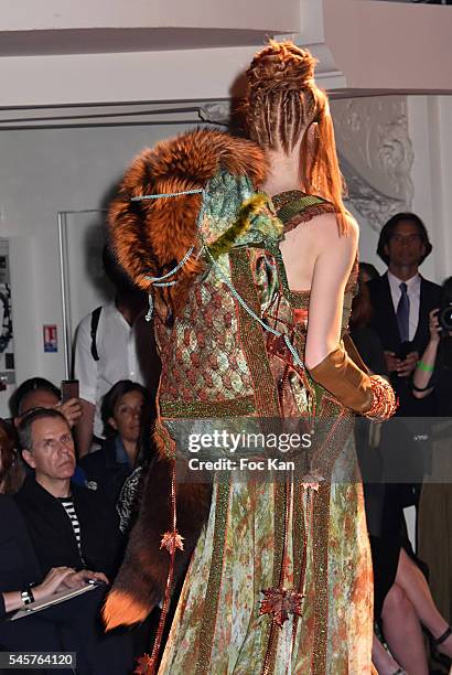 Model walks the runway during the Jean-Paul Gaultier Haute Couture Fall/Winter 2016-2017 show as part of Paris Fashion Week on July 6, 2016 in Paris,...