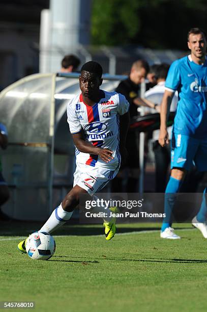 Jordy GASPAR of Lyon during the friendly game between Olympique Lyonnais Lyon and Zenit St Petersburg on July 9, 2016 in Thonon-les-Bains, France.