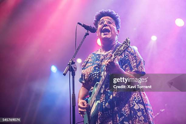 Brittany Howard of Alabama Shakes performs in concert during day 2 of Festival Cruilla on July 9, 2016 in Barcelona, Spain.