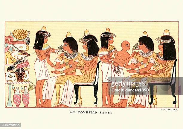 ancient egyptian feast - ancient egyptian culture 幅插畫檔、美工圖案、卡通及圖標