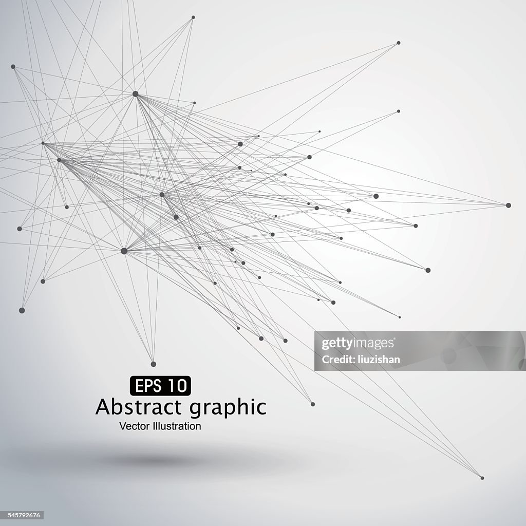Dot And Line Consisting Of Abstract Graphics High-Res Vector Graphic ...