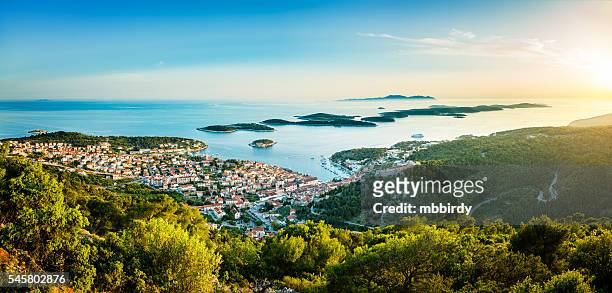 hvar town on hvar island, croatia - croazia stock pictures, royalty-free photos & images