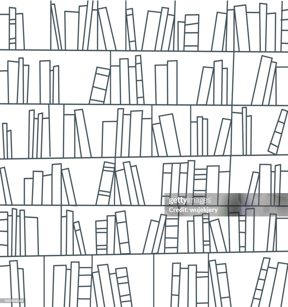 Library, bookshelf