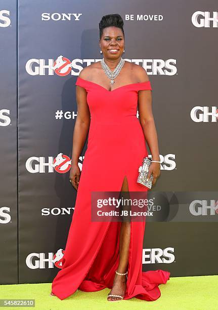 Leslie Jones attends the premiere of Sony Pictures' 'Ghostbusters' on July 9, 2016 in Hollywood, California.