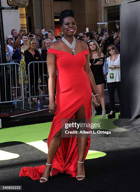 Actress Leslie Jones arrives for the Premiere Of Sony Pictures' "Ghostbusters" held at TCL Chinese Theatre on July 9, 2016 in Hollywood, California.