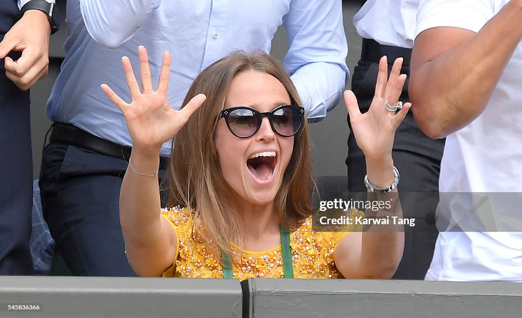 Celebrities Attend Wimbledon