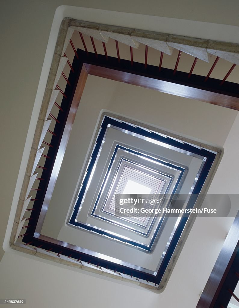 Skylight at the apex of a stairwell