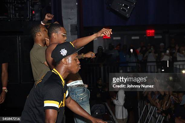Squeak and G Herbo perform during The Smokers Club concert event at Crosby Hotel on July 9, 2016 in New York City.