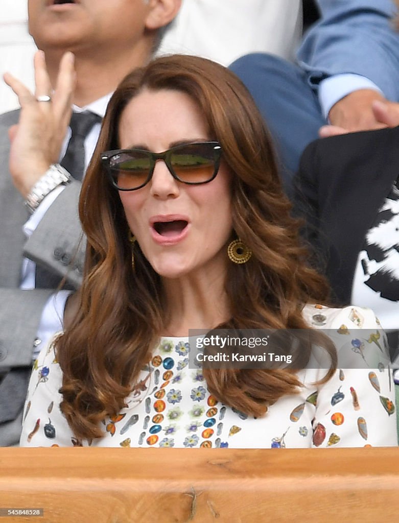 Celebrities Attend Wimbledon