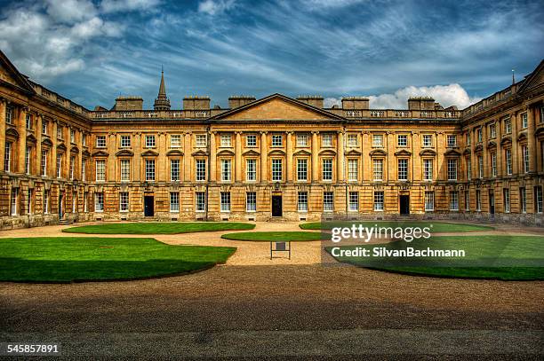 united kingdom, england, oxford, courtyard of christ church - oxford university stock pictures, royalty-free photos & images