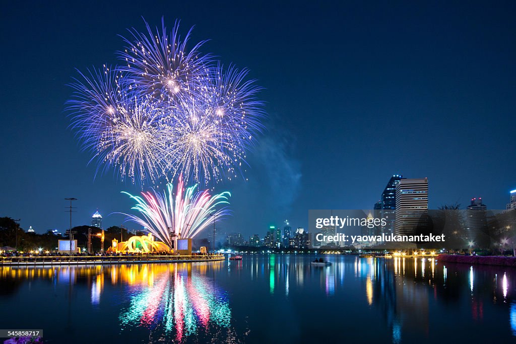 Thailand, Bangkok, Firework festival