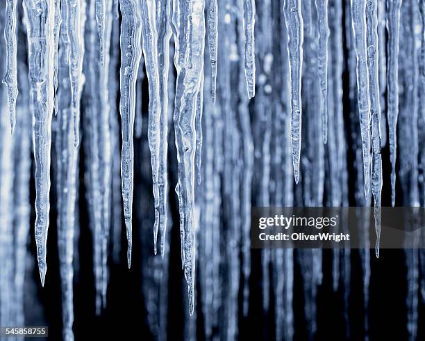 sweden, lapland, arctic icicles - eiszapfen stock-fotos und bilder