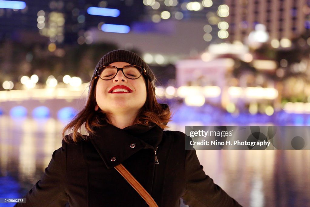 Happy women in Las Vegas