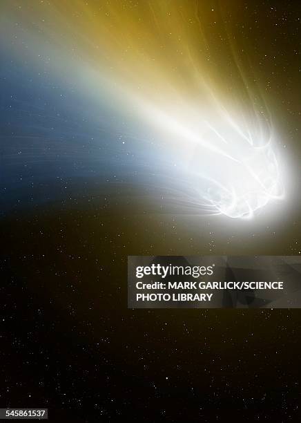 artwork of the nucleus of a comet - comet nucleus stock illustrations