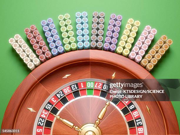 roulette wheel, illustration - gambling table stock illustrations