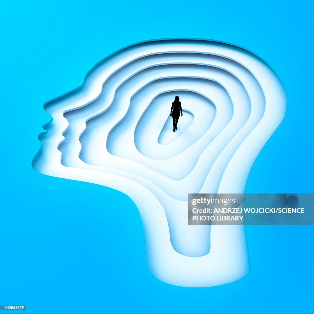 Inside the human mind, illustration