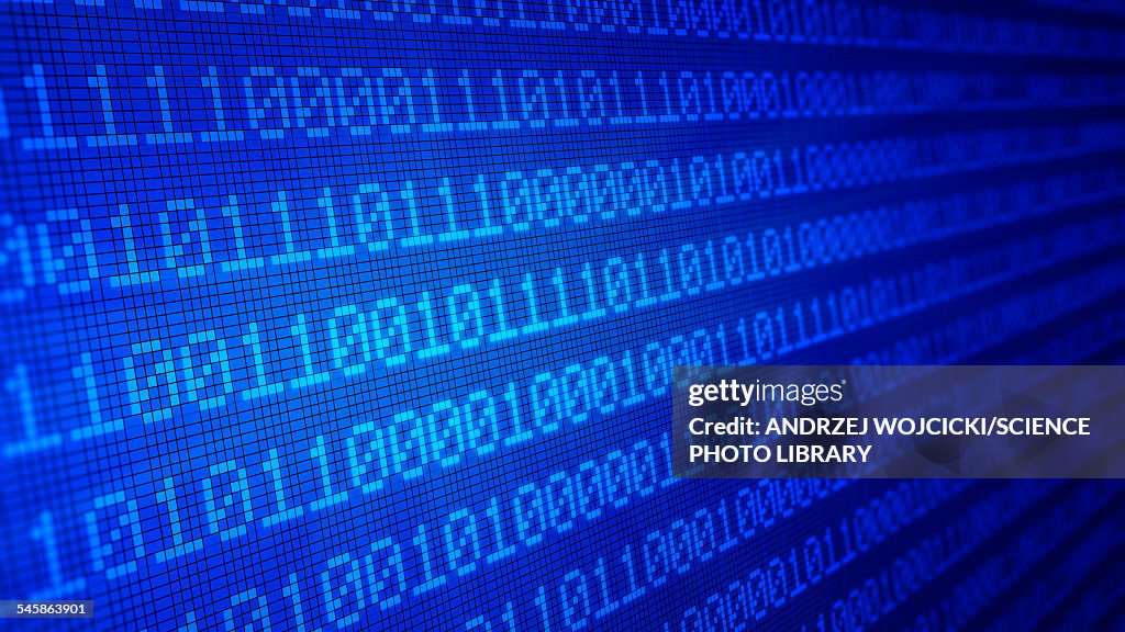 Binary Code Illustration High-Res Vector Graphic - Getty Images
