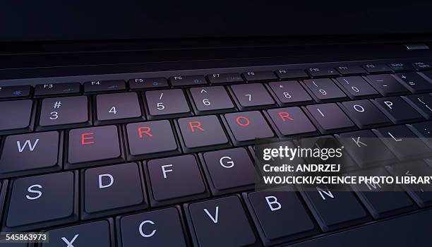 computer keyboard error, illustration - broken computer keyboard stock illustrations