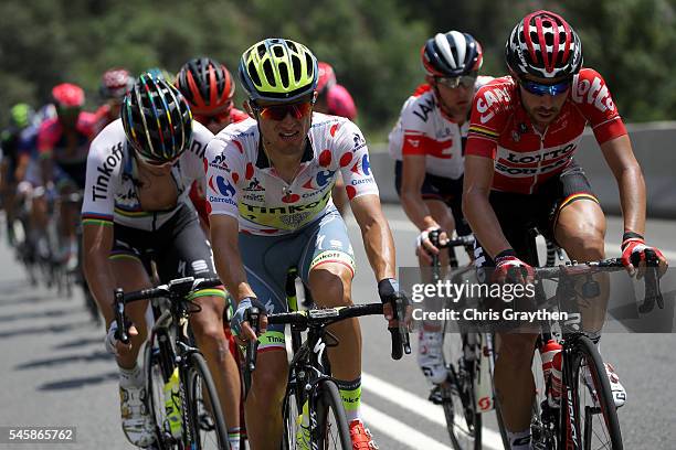 Rafal Majka of Poland riding for Tinkoff rides in the breakaway during stage nine of the 2016 Le Tour de France, a 184.5km stage from Vielha Val...