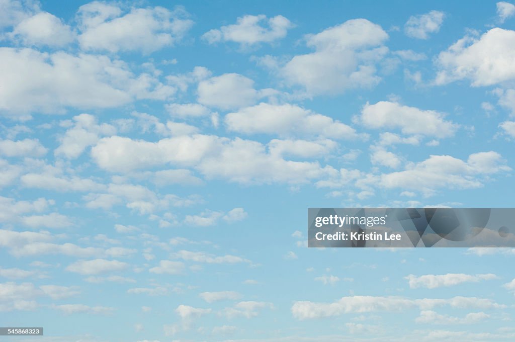 Clouds in blue sky