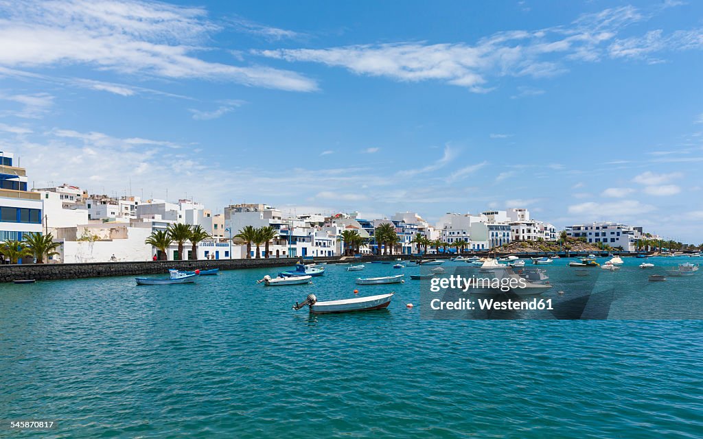 Spain, Canary Islands, Lanzarote, Arrecife, view to Charco de San Gines