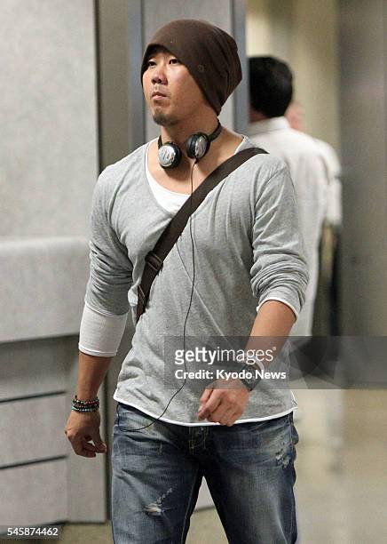 United States - Boston Red Sox right-hander Daisuke Matsuzaka arrives at Los Angeles International Airport on June 7, 2011. Matsuzaka is scheduled to...