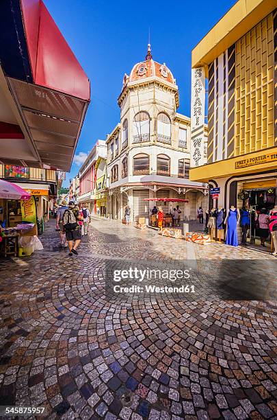 caribbean, antilles, lesser antilles, martinique, fort-de-france, pedestrian area - martinique foto e immagini stock