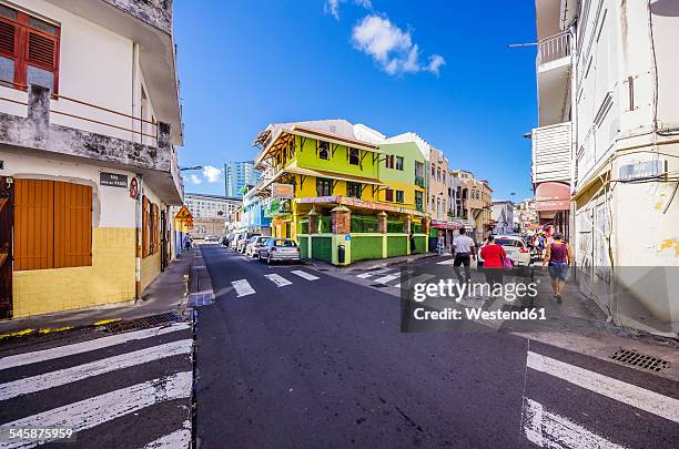 caribbean, antilles, lesser antilles, martinique, fort-de-france, downtown - martinique stock pictures, royalty-free photos & images