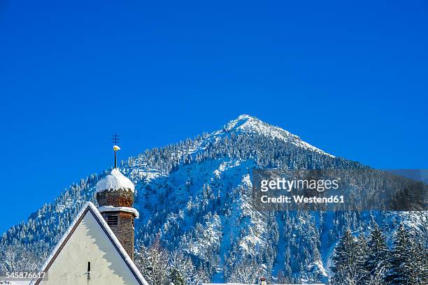germany, bavaria, oberallgaeu, allgaeu alps, near oberstdorf, st.-loretto-chapel, schattenberg in the background - loretto chapel stock pictures, royalty-free photos & images