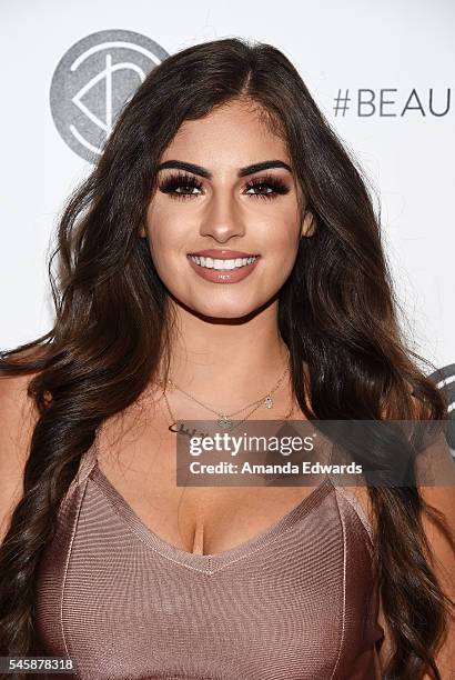 YouTube personality Nazanin Kavari arrives at the 4th Annual Beautycon Festival Los Angeles at the Los Angeles Convention Center on July 9, 2016 in...