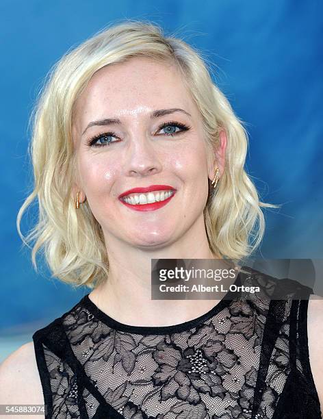Actress Katie Dippold arrives for the Premiere Of Sony Pictures' "Ghostbusters" held at TCL Chinese Theatre on July 9, 2016 in Hollywood, California.