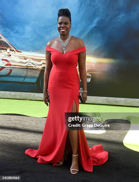 Actress/comedian Leslie Jones arrives at the premiere of Sony Pictures' "Ghostbusters" at TCL Chinese Theatre on July 9, 2016 in Hollywood,...